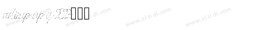 adicup up q 2022字体转换